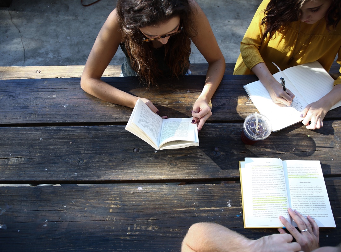 people studying