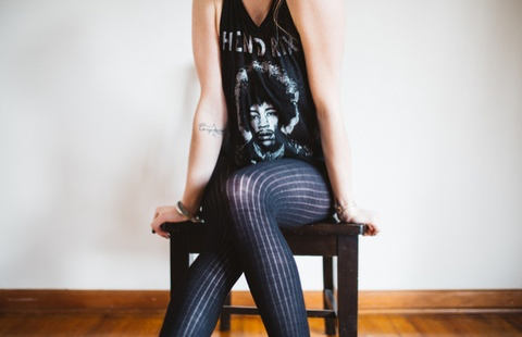 person wearing tights